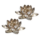 LOTUS CANDLE HOLDER S/2