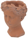 TERRACOTTA VISAGE HEAD PLANTER