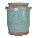 CANDIA CERAMIC VASE TURQUOISE - LARGE