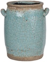 CANDIA CERAMIC VASE TURQUOISE - SMALL