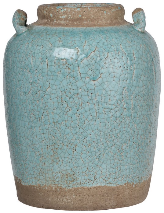 CANDIA CERAMIC VASE TURQUOISE