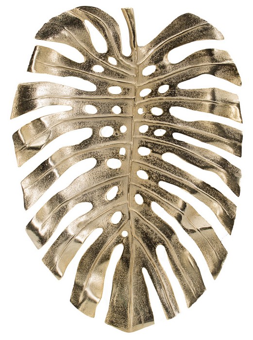 GOLD ALUMINIUM LEAF BOWL/PLAQUE