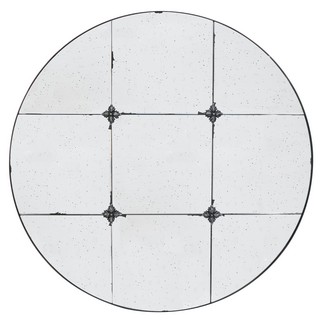 ROUND ANTIQUE WALL MIRROR