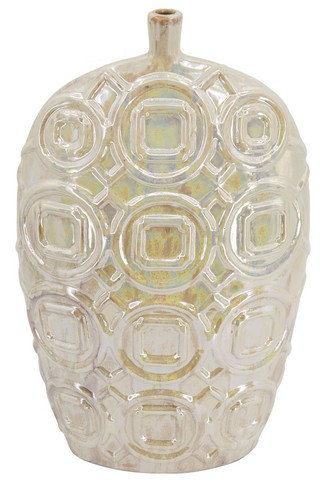 SHELBY TALL IRIDESCENT GLAZE CERAMIC VASE