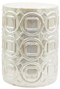 SHELBY IRIDESCENT GLAZE CERAMIC STOOL