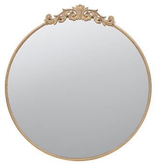 ROUND GOLD MIRROR