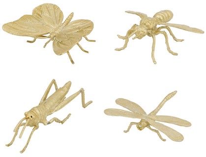 CAST IRON INSECTS SET/4