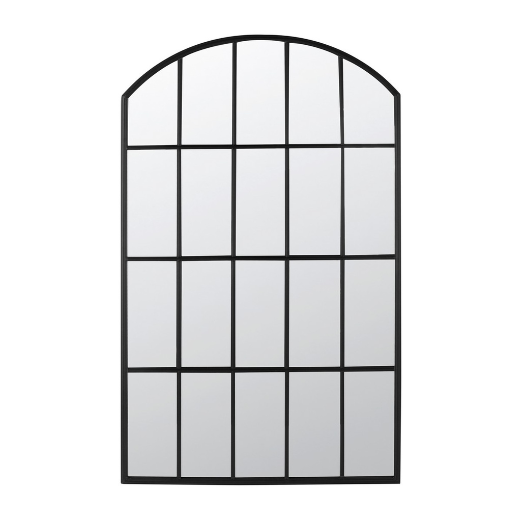 BORDEAUX OUTDOOR GARDEN MIRROR,  MATT BLACK