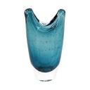 BLUE GLASS VASE