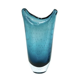 BLUE GLASS VASE
