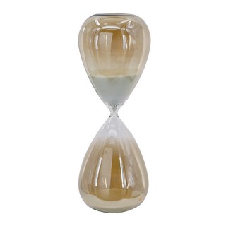 HOURGLASS WITH. GREY LUSTER FINISH, 90 MINUTES,WHITE SAND
