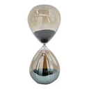 HOURGLASS WITH. GREY LUSTER FINISH, 240 MINUTES,BLACK SAND
