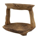 TEAK 2 TIERD TRAY