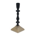 BLACK/GOLD CANDLE HOLDER
