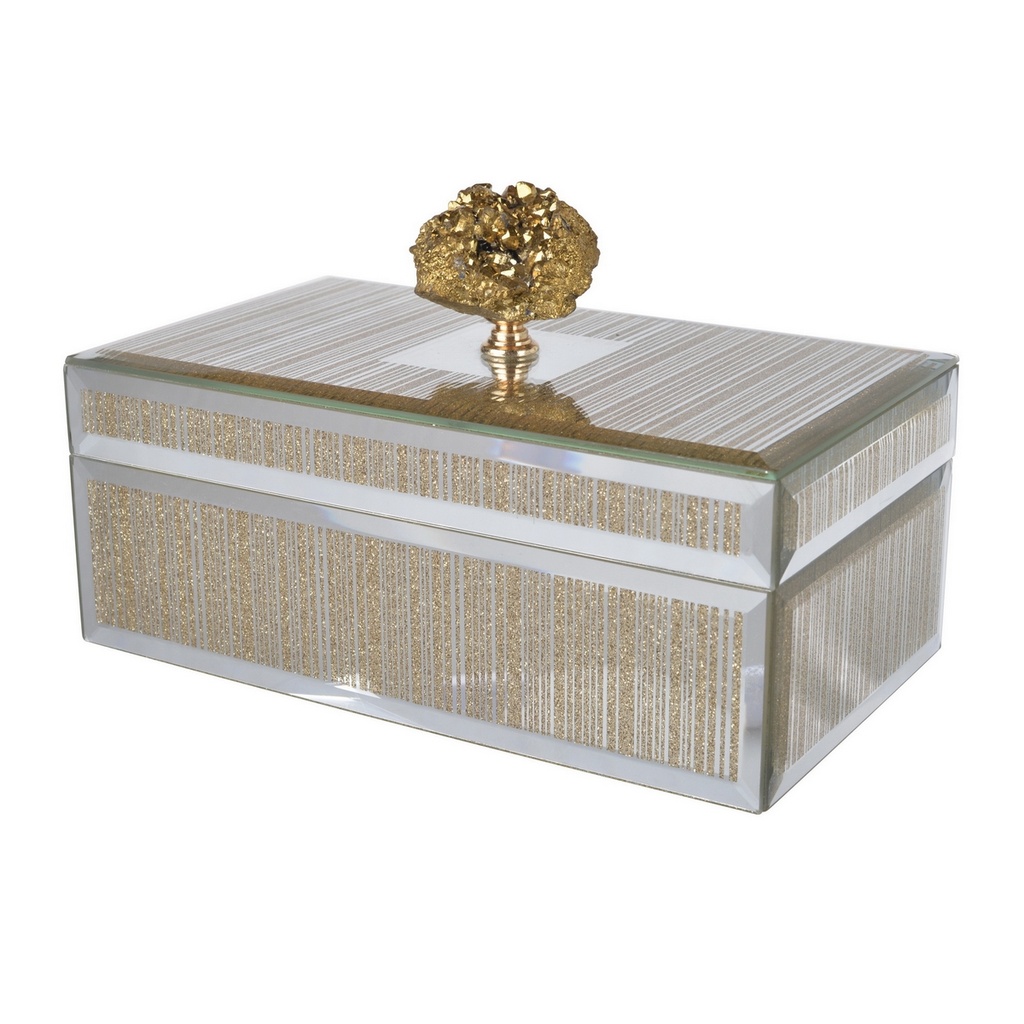 GLASS JEWELLERY BOX
