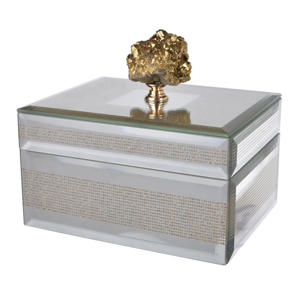GLASS JEWELLERY BOX