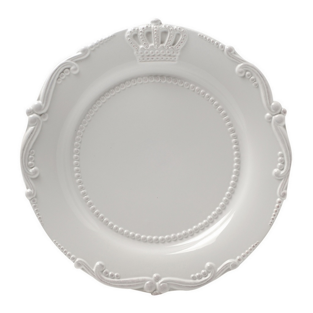 LOUIS CROWN CERAMIC DINNER PLATE
