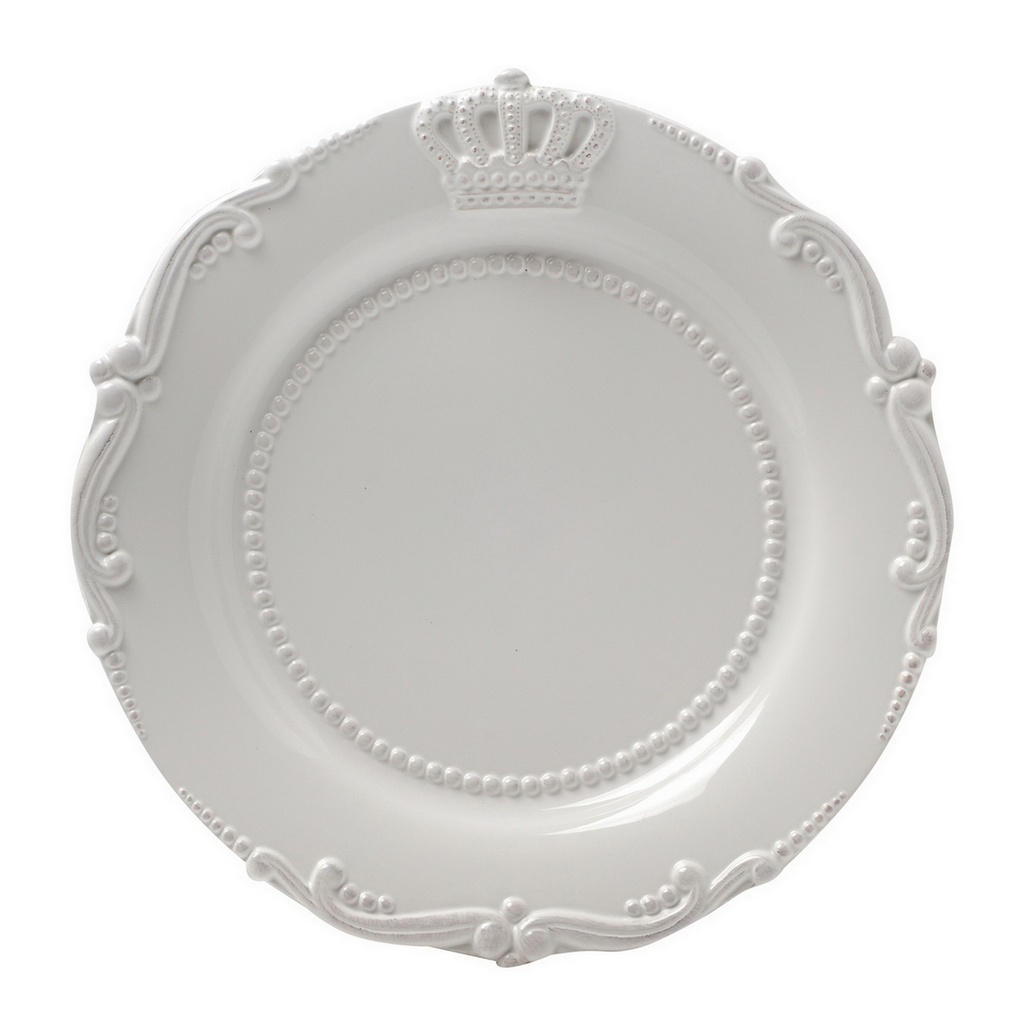 LOUIS CROWN CERAMIC DINNER PLATE