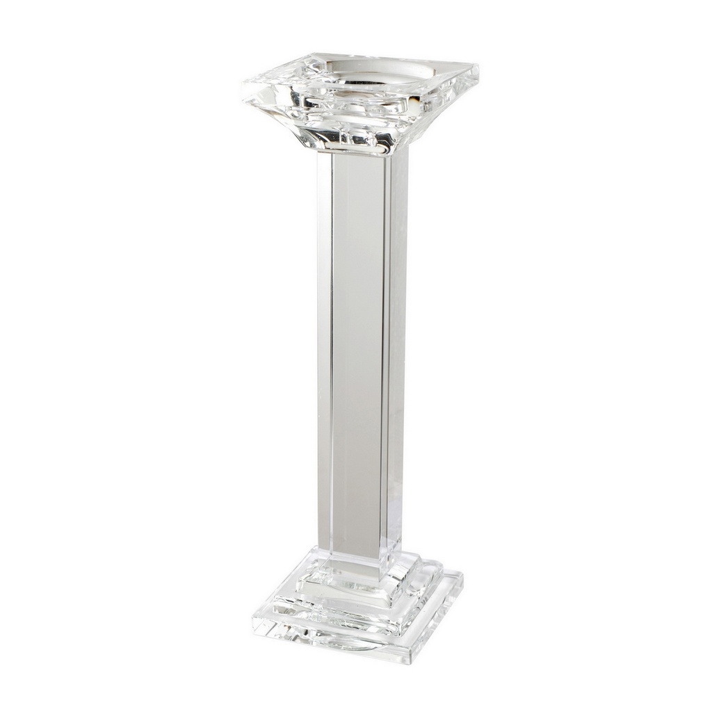 CRYSTAL PILLAR CANDLE HOLDER