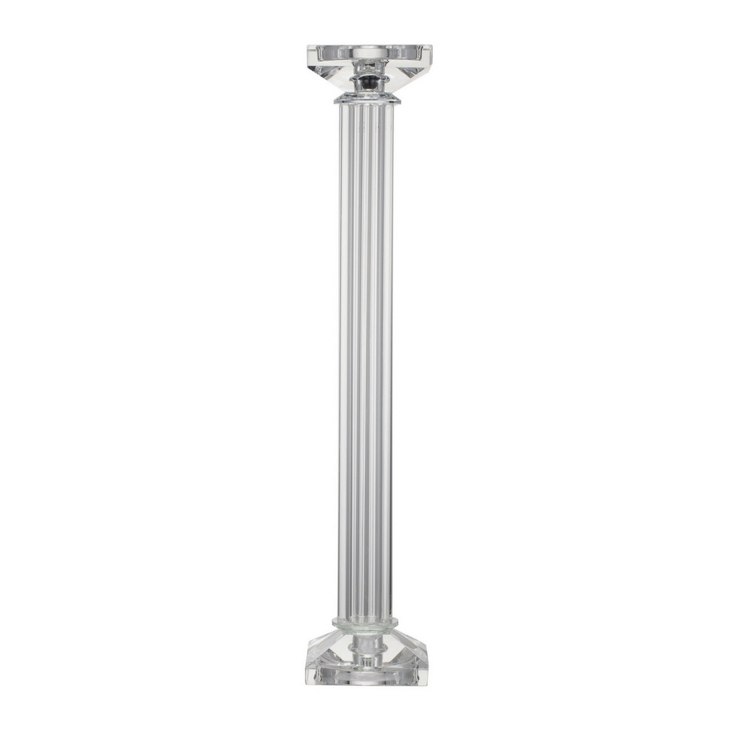 CRYSTAL PILLAR CANDLE HOLDER