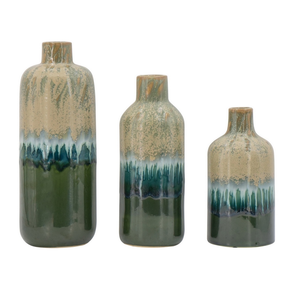 CERAMIC VASE S/3
