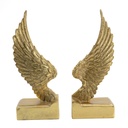 GOLD WING BOOKENDS S/2