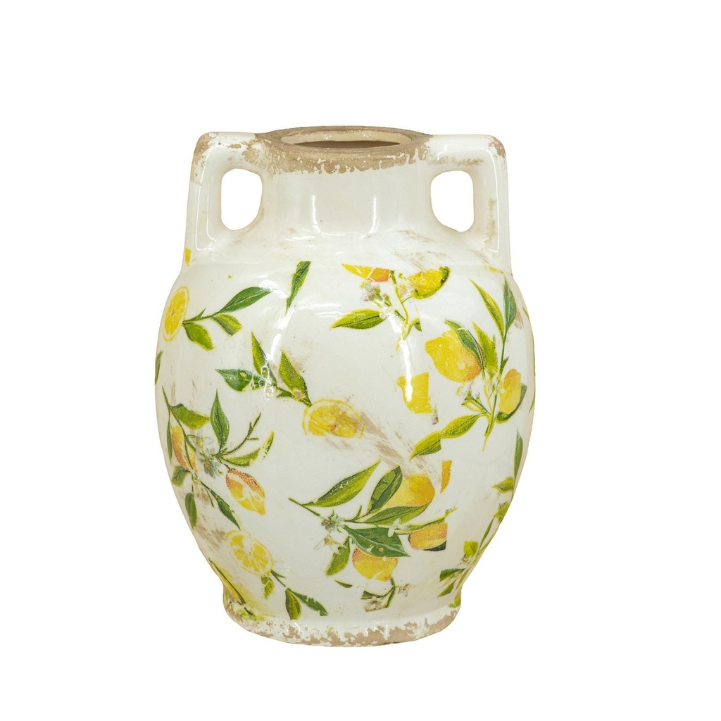 LEMON & LEAVES VASE