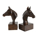 BLACK HORSE BOOKENDS S/2