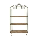 RUSTIC METAL SHELF UNIT