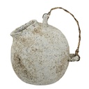 HAND-PULLED DECORATIVE JUG WITH WIRE HANDLE