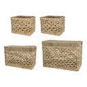 WATER HYACINTH BASKET SET/4