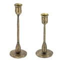 GOLD CANDLE HOLDERS SET/2