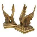 GOLD ANGEL WINGS BOOK ENDS SET/2