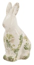 CERAMIC GREEN FLORAL RABBIT