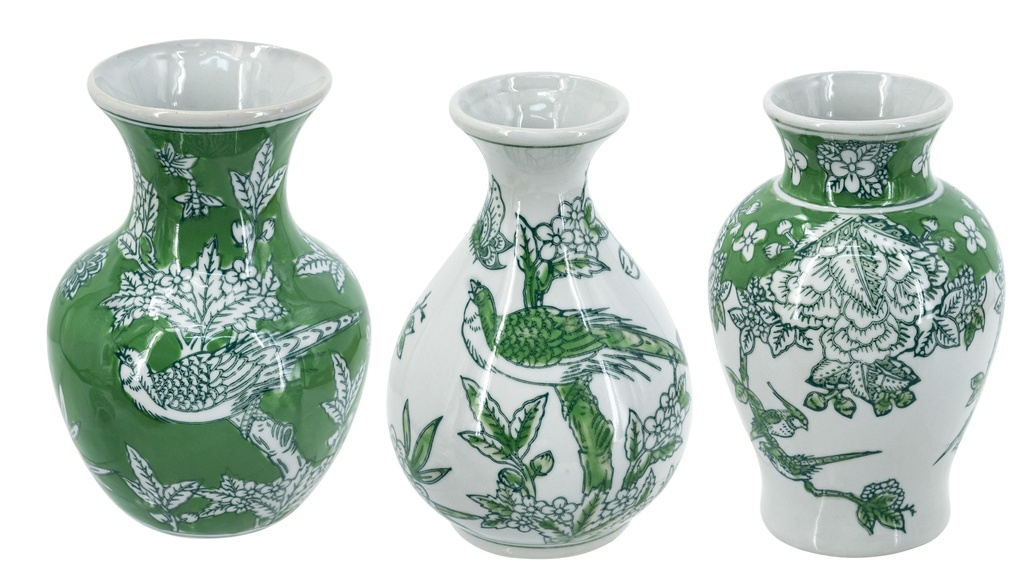 PORCELAIN VASE SET/3