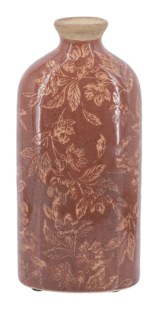 TAN CERAMIC VASE - SMALL