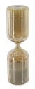 AMBER SHIMMER HOURGLASS WITH WHITE SAND - LARGE