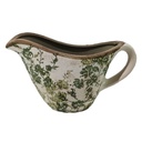GREEN FLORAL CERAMIC  JUG - GREEN