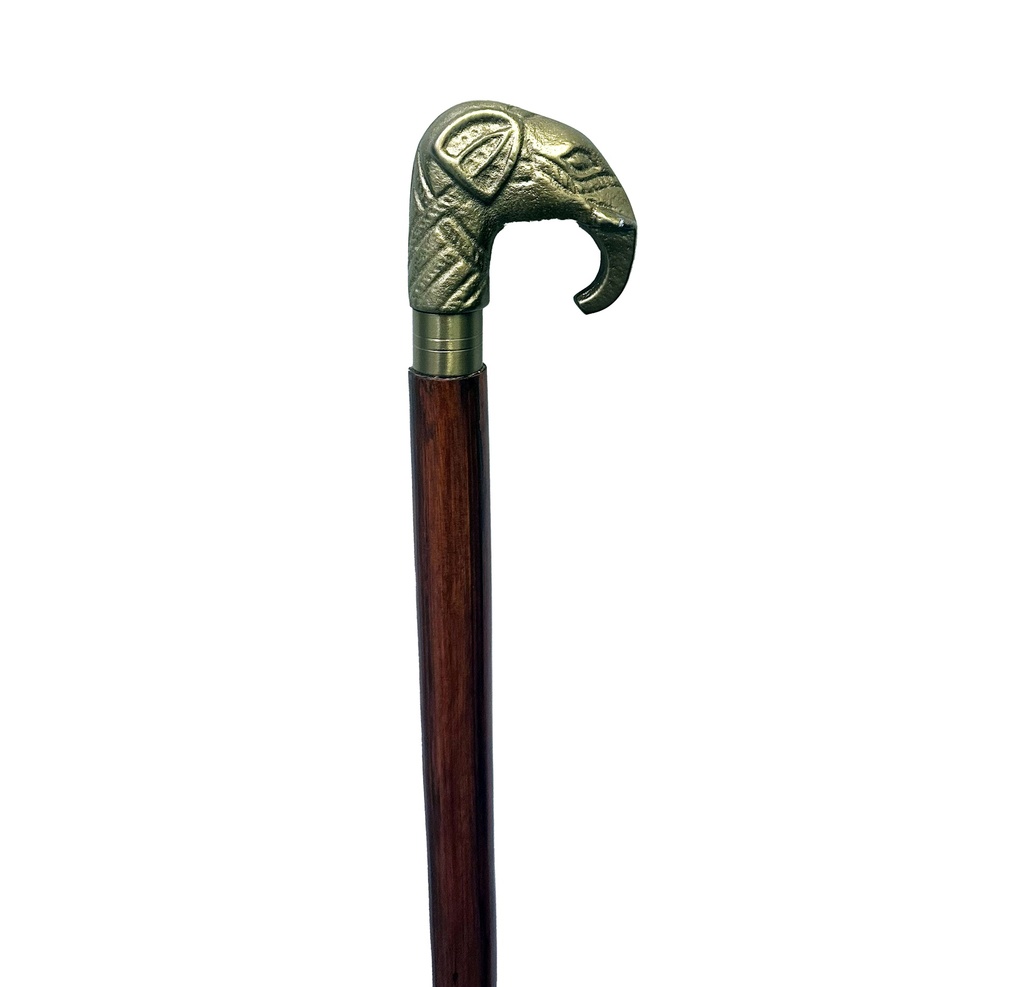 ELEPHANT WALKING STICK- BRASS