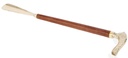 SHOE HORN WALNUT FINISH / BRASS