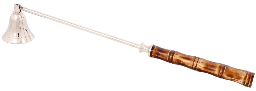 BRASS CANDLE SNUFFER W/ BONE HANDLE