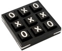 LARGE BLACK WOODEN TIC TAC TOE