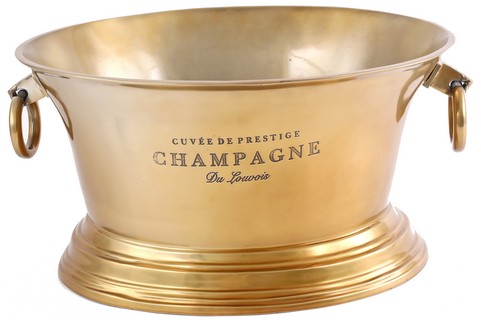 ALUMINIUM CHAMPAGNE BUCKET - BRASS