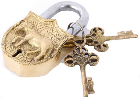 BRASS HORSE LOCK