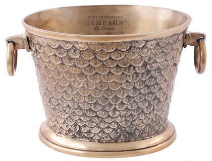 BRASS OVAL CHAMPAGNE BUCKET