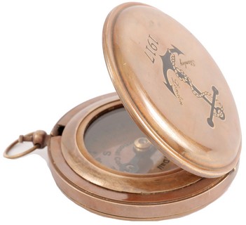 BRASS ANCHOR COMPASS