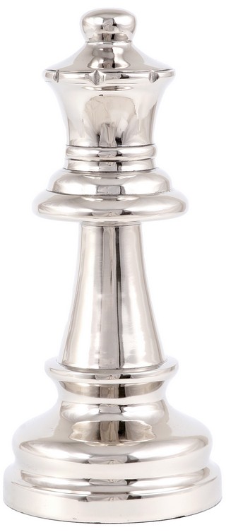 ALUMINIUM QUEEN CHESS PLAYER