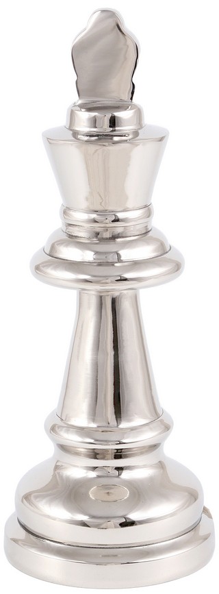 ALUMINIUM KING CHESS PLAYER