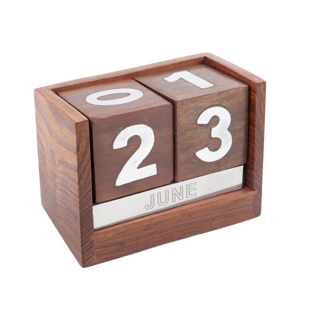 WOODEN TABLE CALENDAR