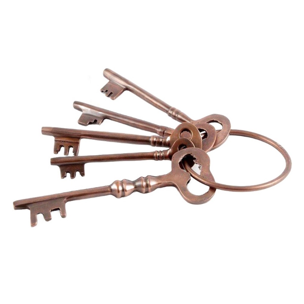 ALUMINIUM / COPPER ANTIQUE SET KEYS